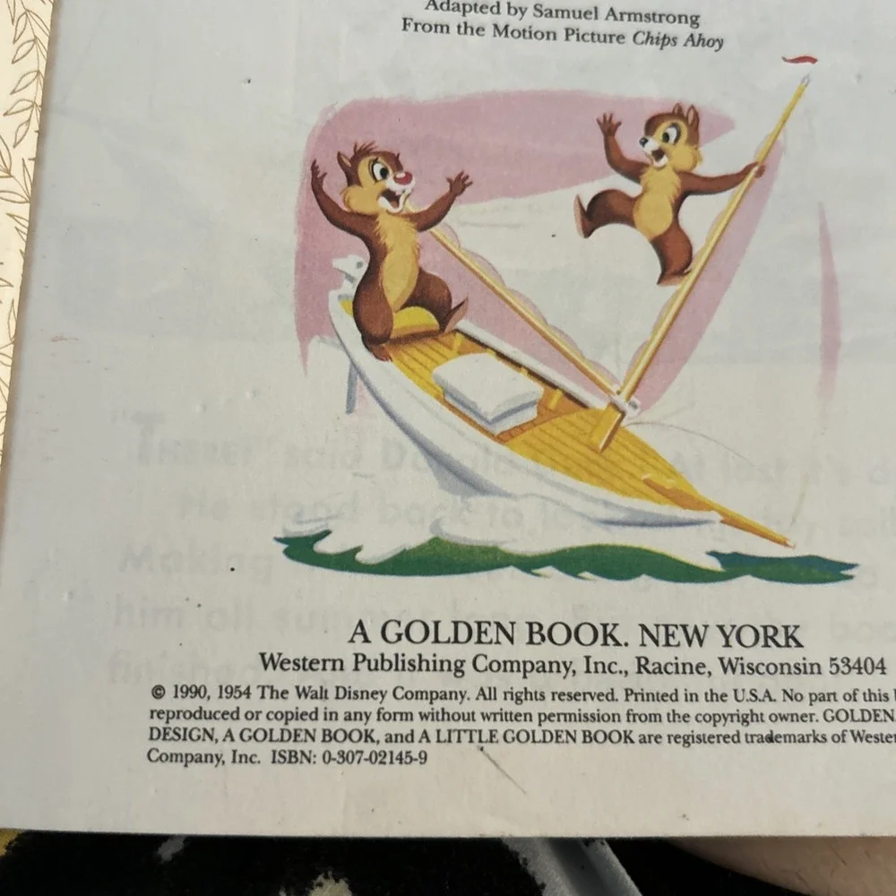 Walt Disney's Donald Duck's Toy Sailboat‎ - A Little Golden Book - Chip N Dale